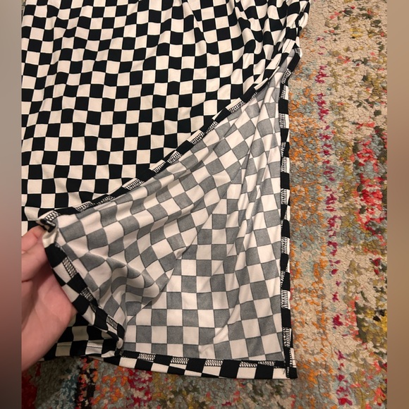 SHEIN Black and White Checkered Maxi Skirt - Picture 3 of 3